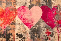 Πατάκι Εισόδου LOVE BAG MAT- FADED HEARTS 45X75